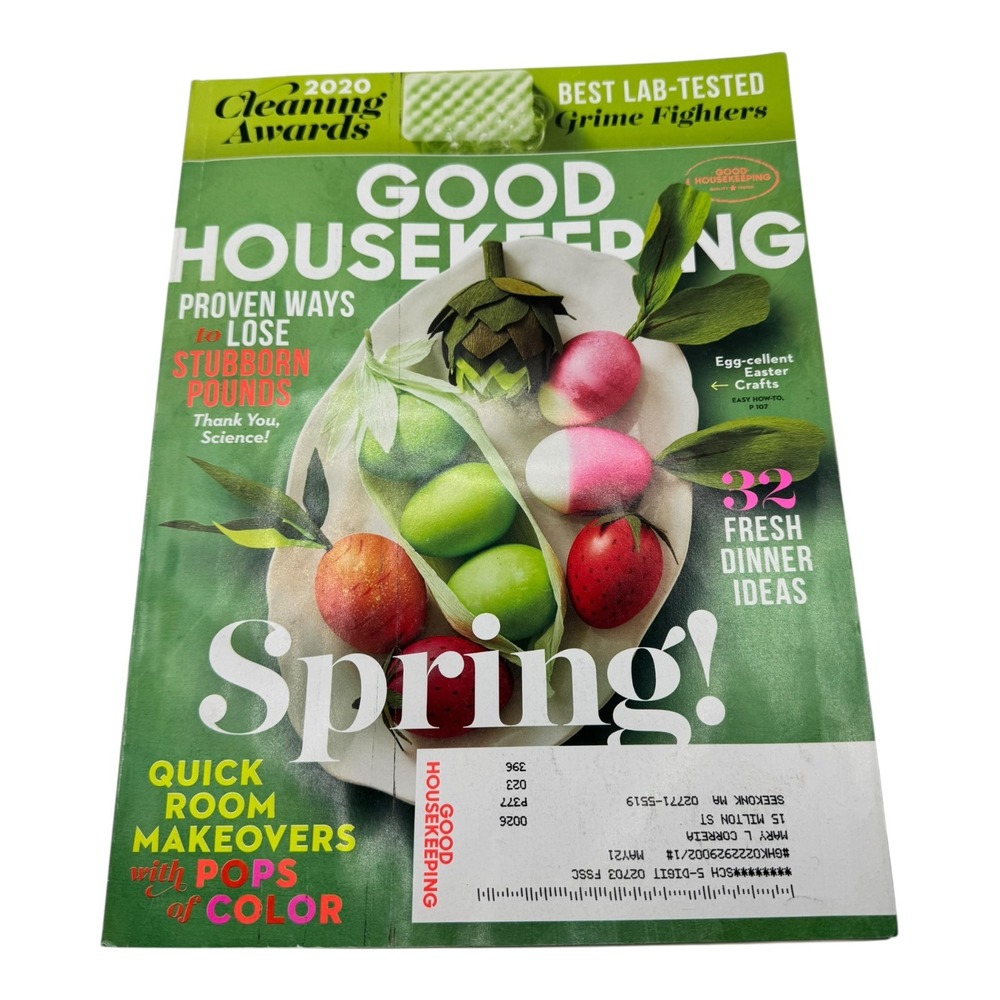 Good Housekeeping Magazine Spring 2020‎ Cleaning Awards Easter Crafts Makeovers